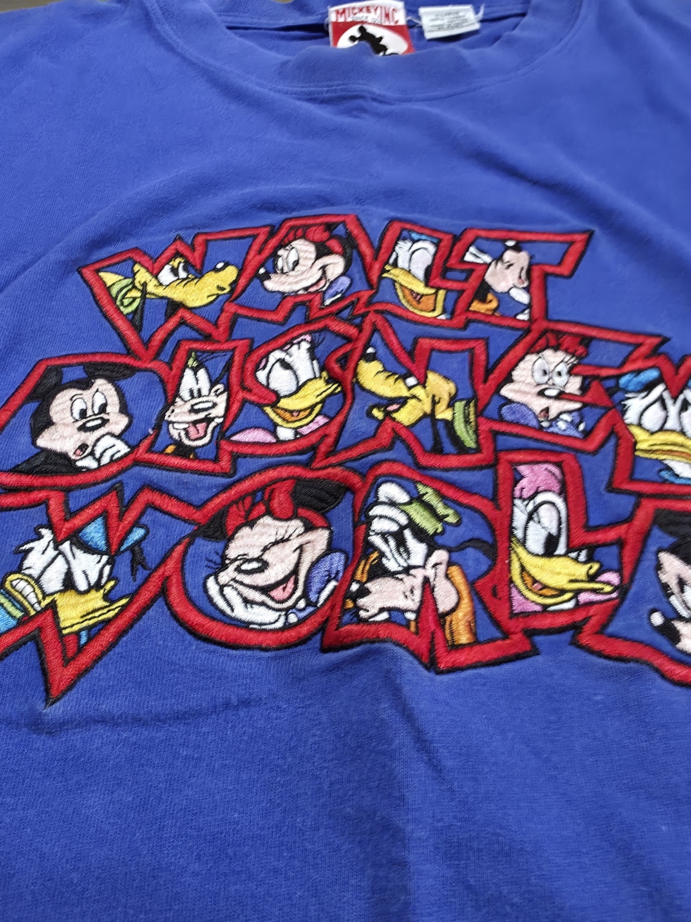 Mickey Inc. Blue Disney Character Graphic Tee